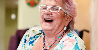 Pacientka s radostí v očích