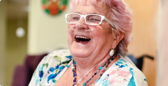 Pacientka s radostí v očích