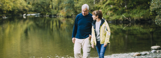 Partneři na procházce