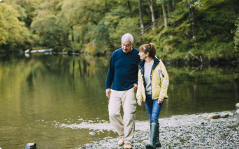 Partneři na procházce