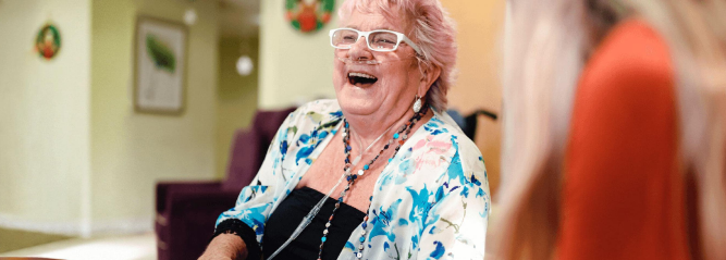 Pacientka s radostí v očích